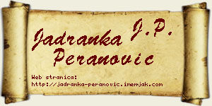 Jadranka Peranović vizit kartica